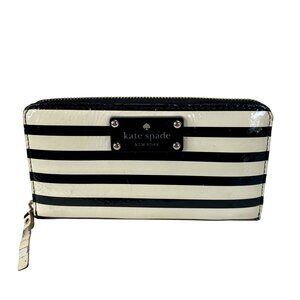 Kate Spade New York Striped Zip-Around Wallet